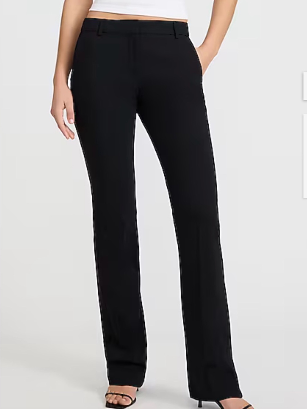 Express Columnist Boot Mid-Rise Black Boot Cut Pants